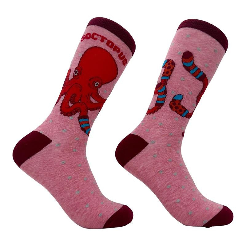 Women's Soctopus Socks Funny Deep Sea Octopus Joke Footwear Funny Graphic Socks Comfortable Fitted Spandex Cotton