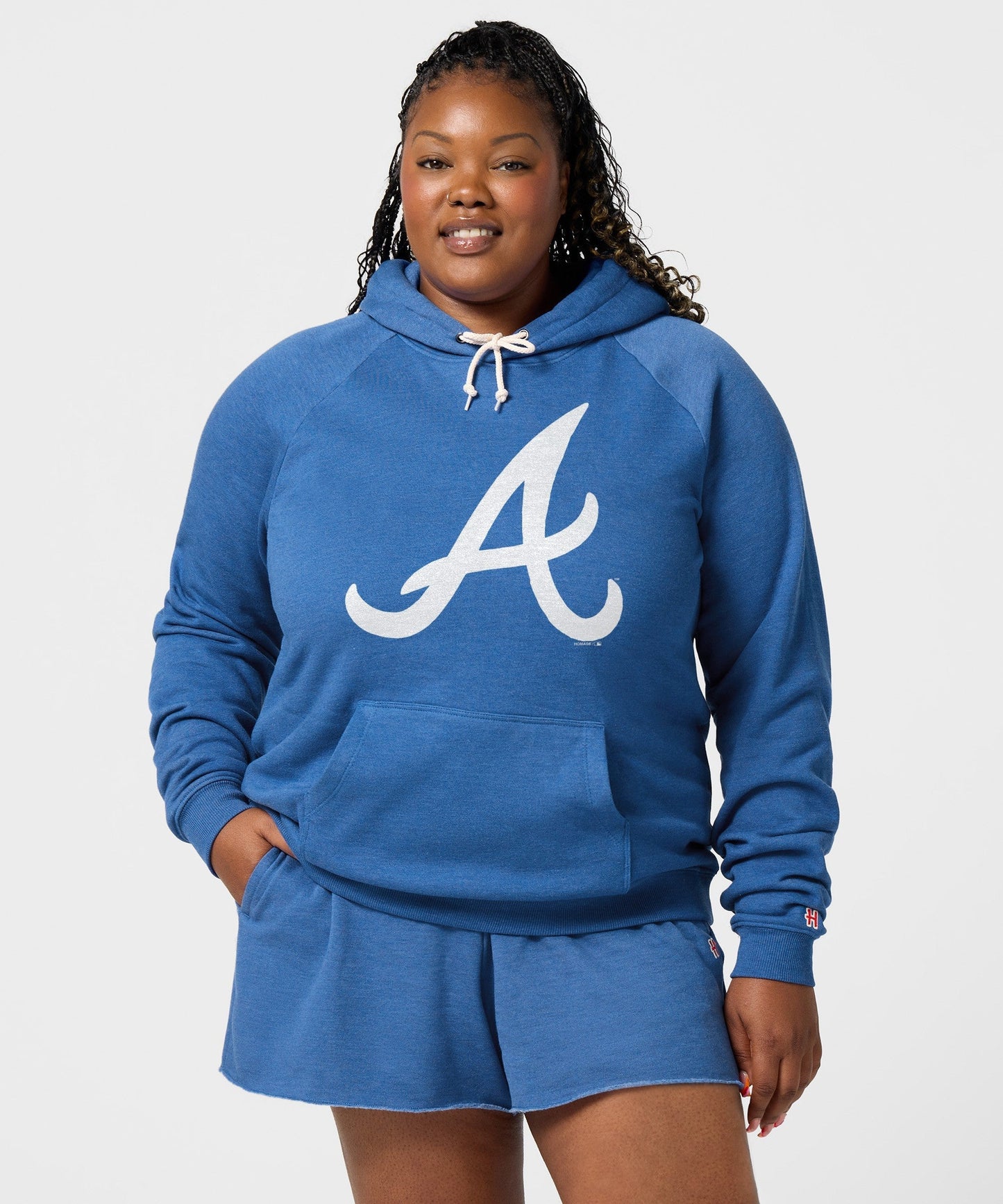 Women's Atlanta Braves Cap Logo '81 Hoodie