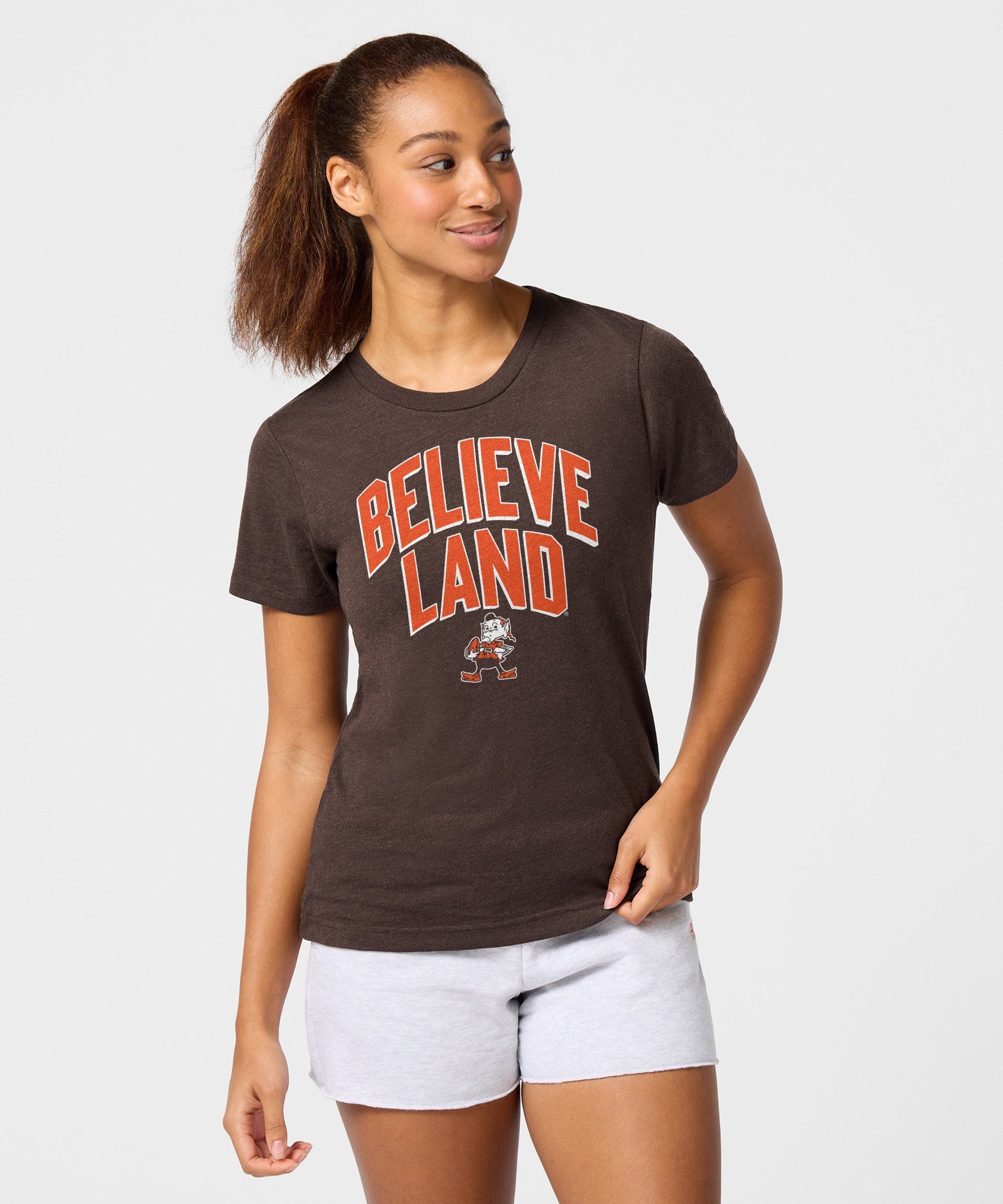 Women's Believeland Cleveland Browns Brownie