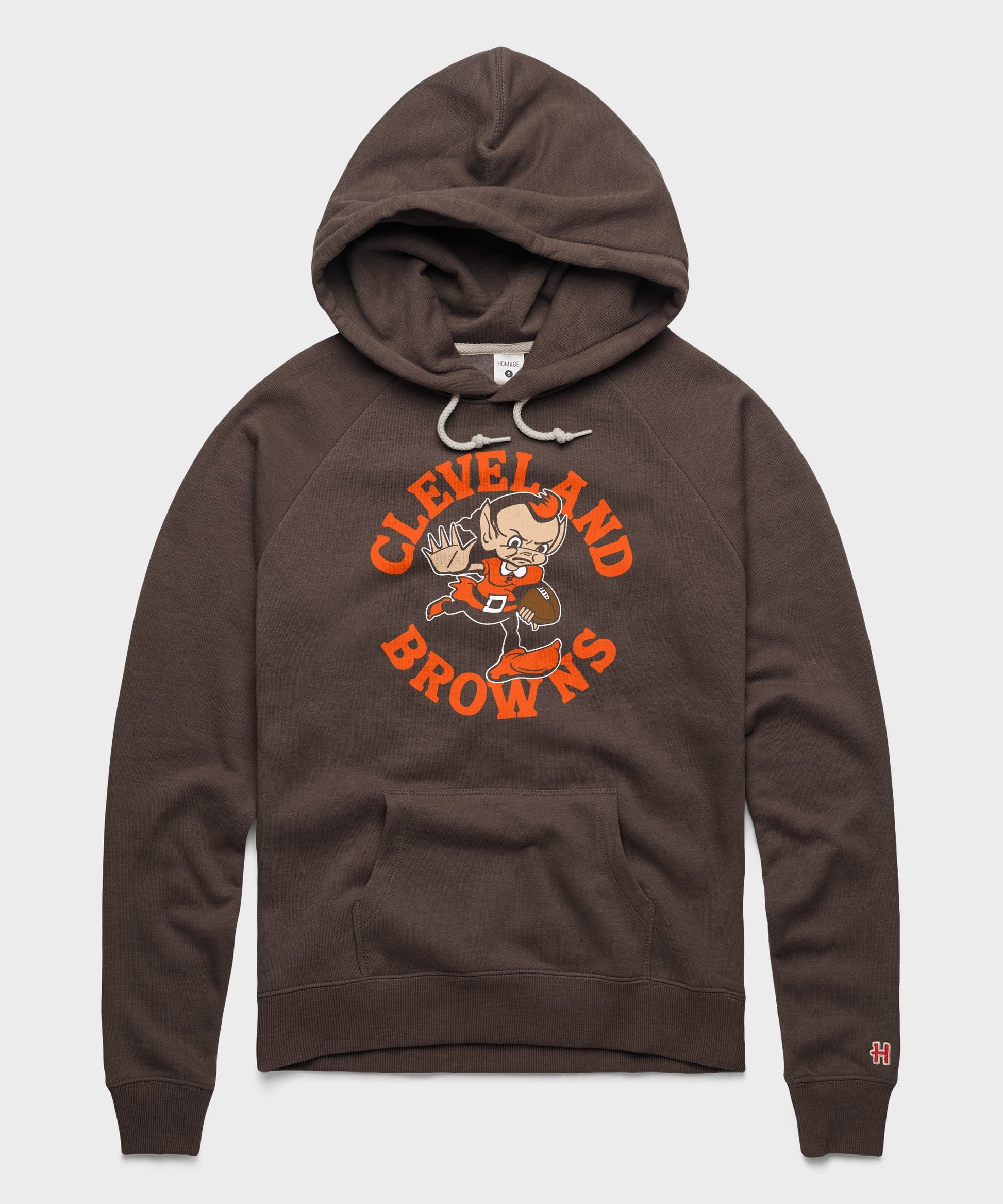 Women's Cleveland Browns Brownie Stiff Arm Hoodie