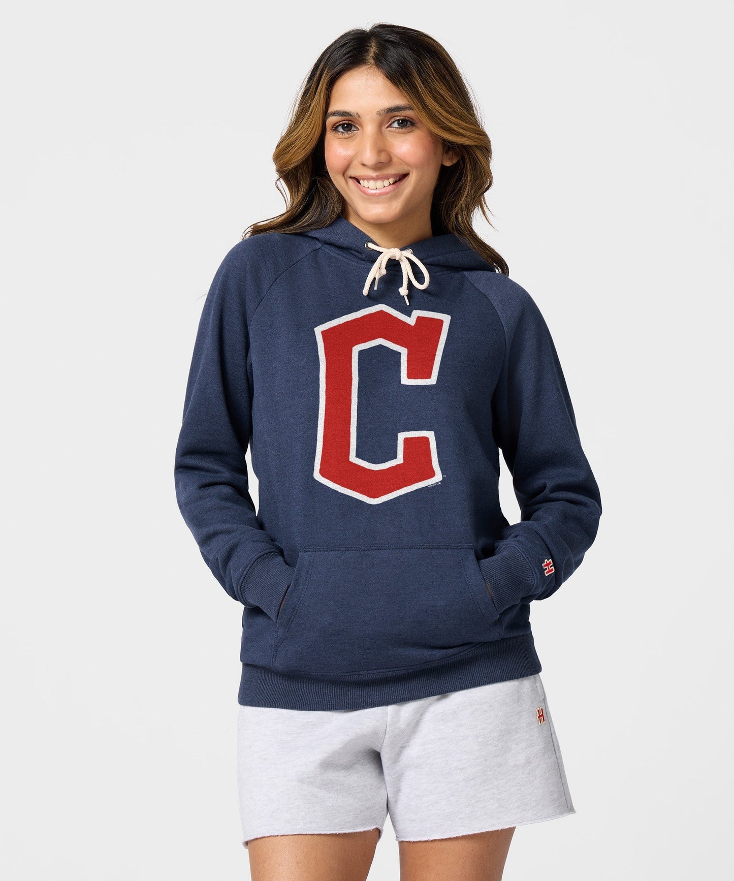 Women's Cleveland Guardians Cap Logo '22 Hoodie