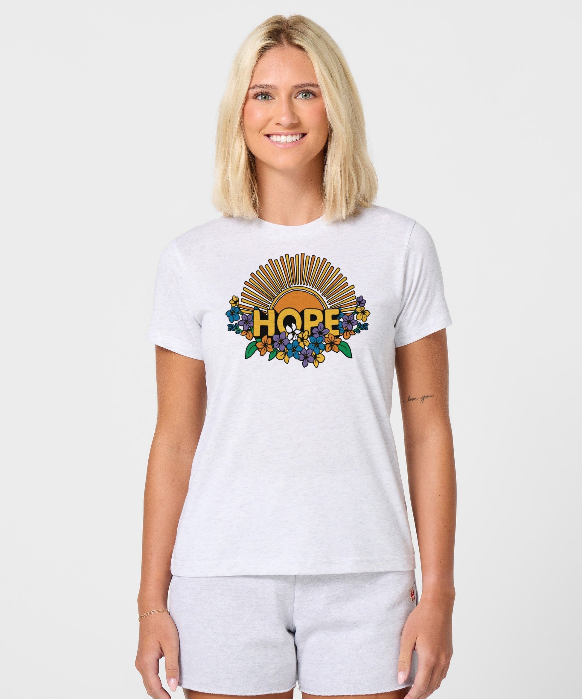 Women's Hope Sun And Flowers