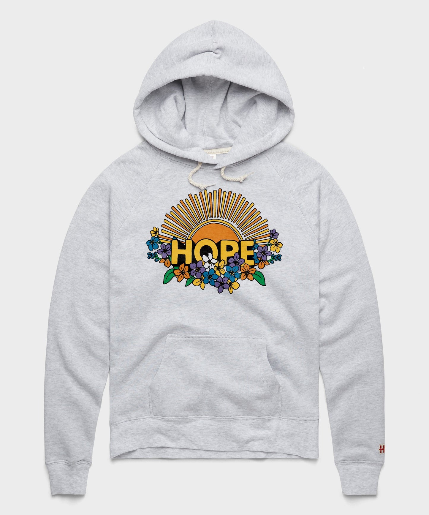Women's Hope Sun And Flowers Hoodie