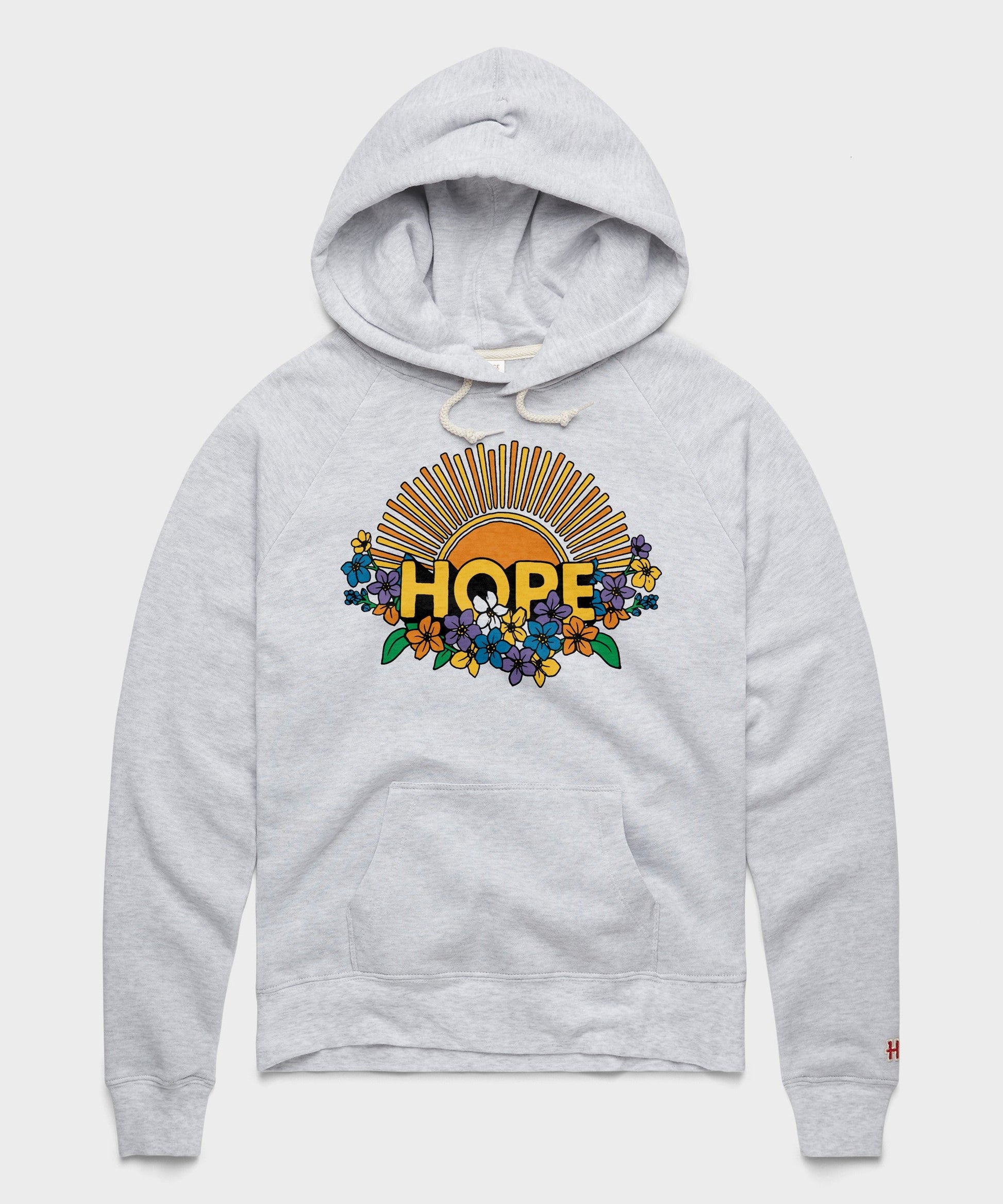Women's Hope Sun And Flowers Hoodie