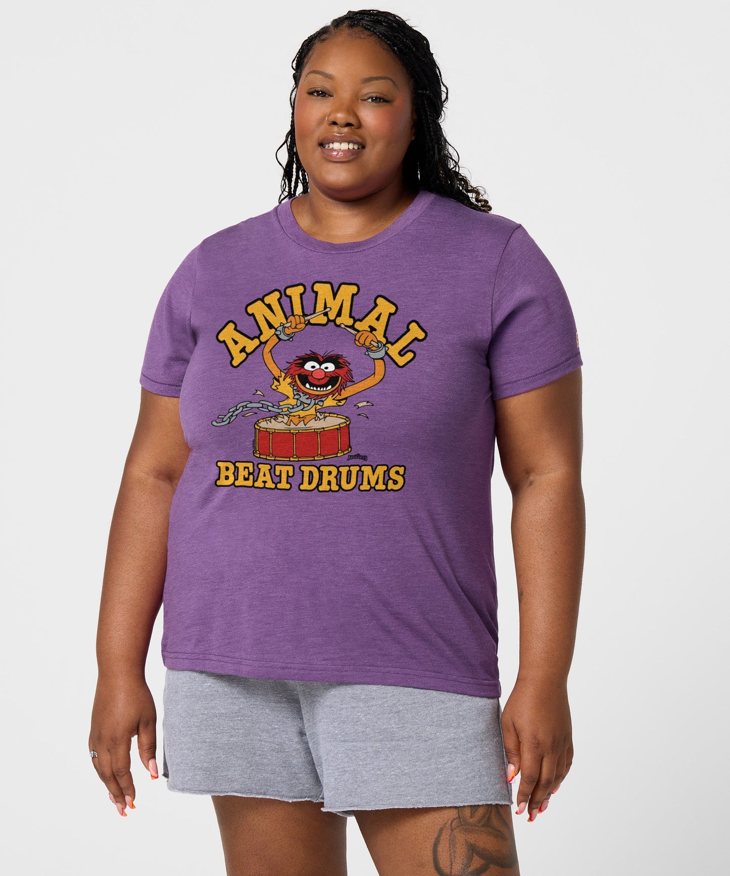 Women's Muppets Animal Beat Drums T-Shirt
