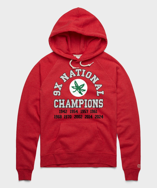 Women's Ohio State 9X National Champions Hoodie