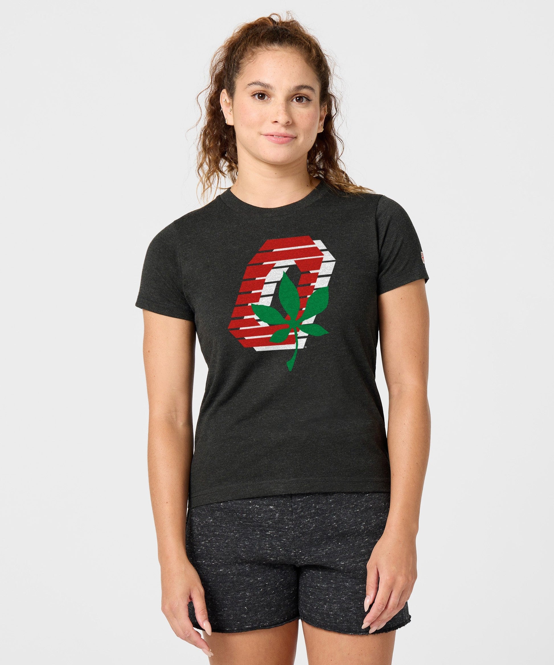 Women's Ohio State Buckeye Leaf
