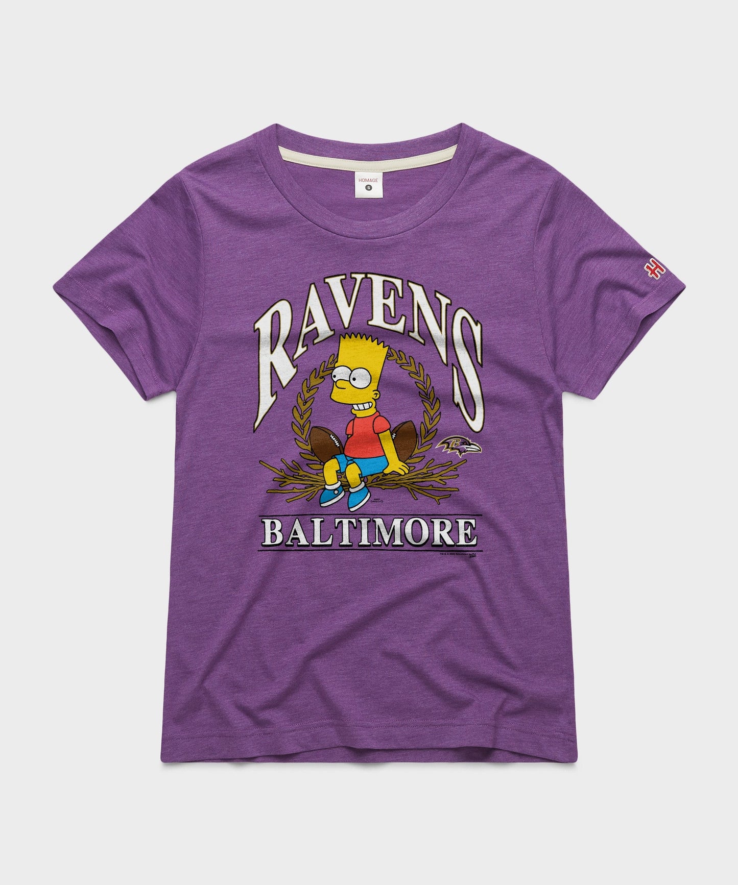 Women's The Simpsons Bart x Baltimore Ravens