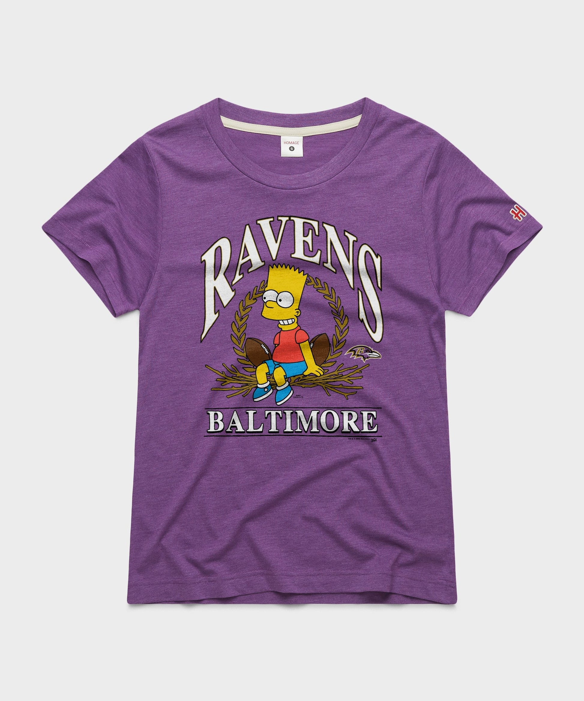 Women's The Simpsons Bart x Baltimore Ravens