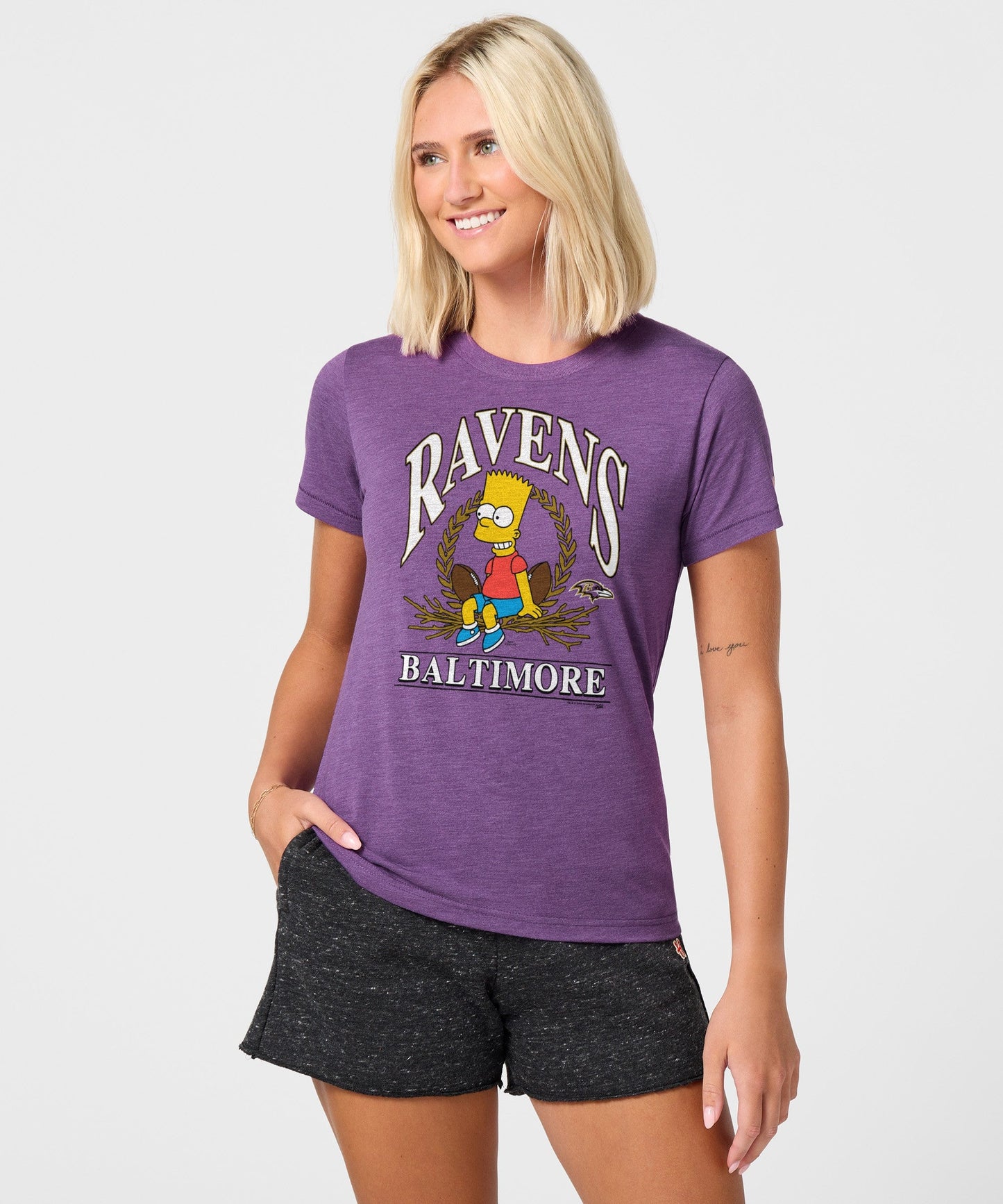 Women's The Simpsons Bart x Baltimore Ravens