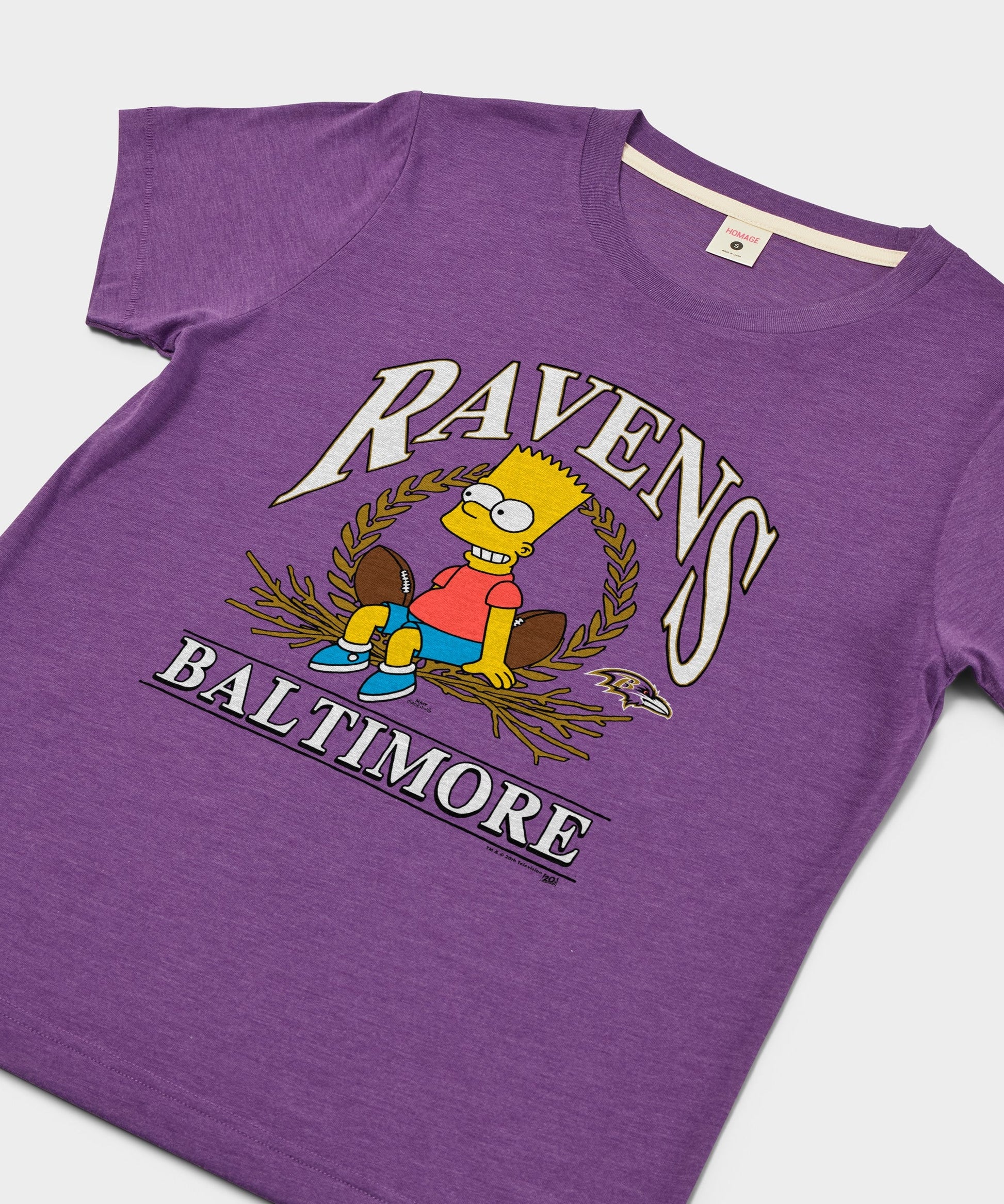 Women's The Simpsons Bart x Baltimore Ravens