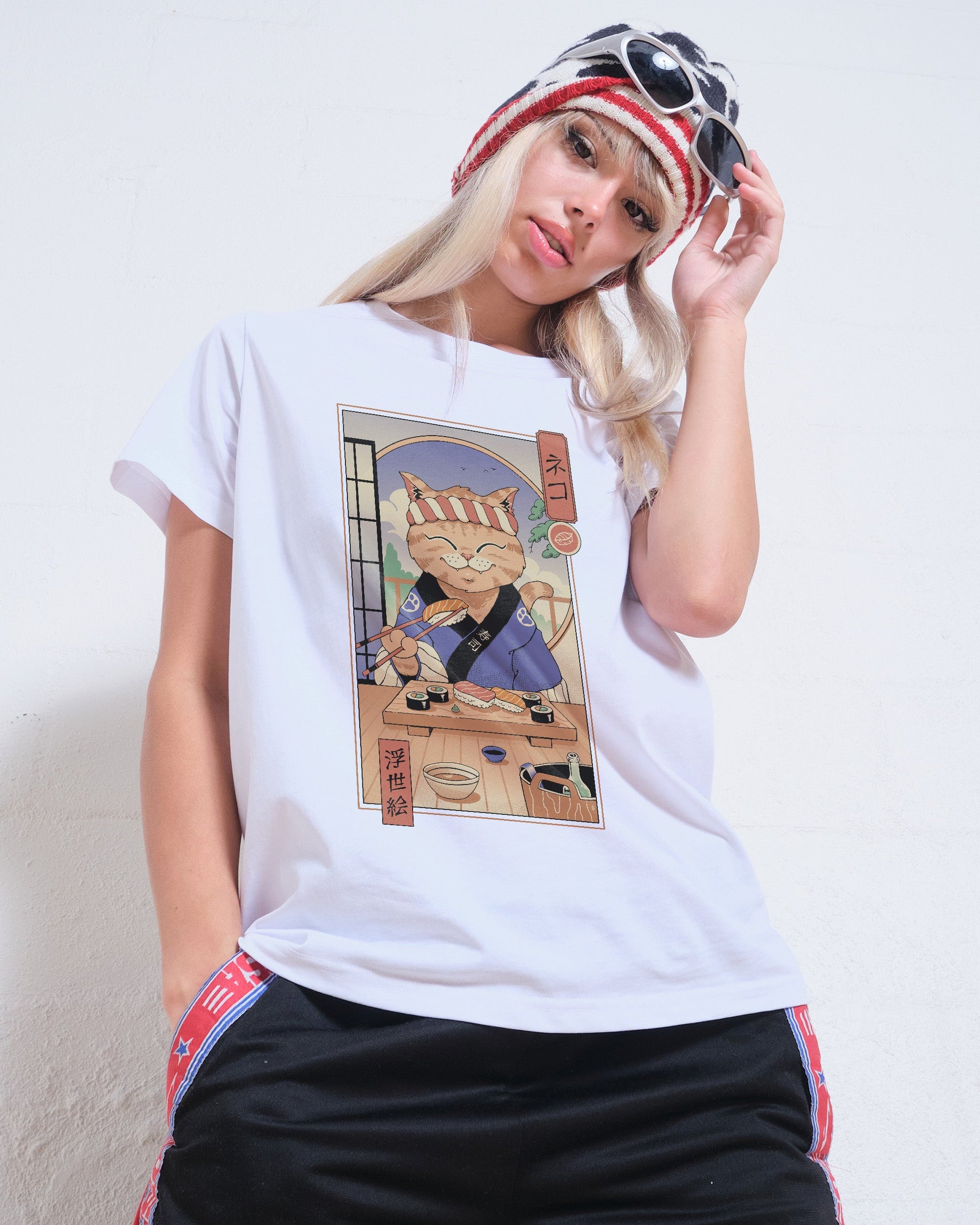 Sushi Cat in Edo Women's Tee
