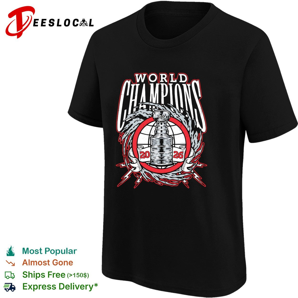World Champions 2026 Stanley Cup Trophy Ice Hockey Professional League shirt