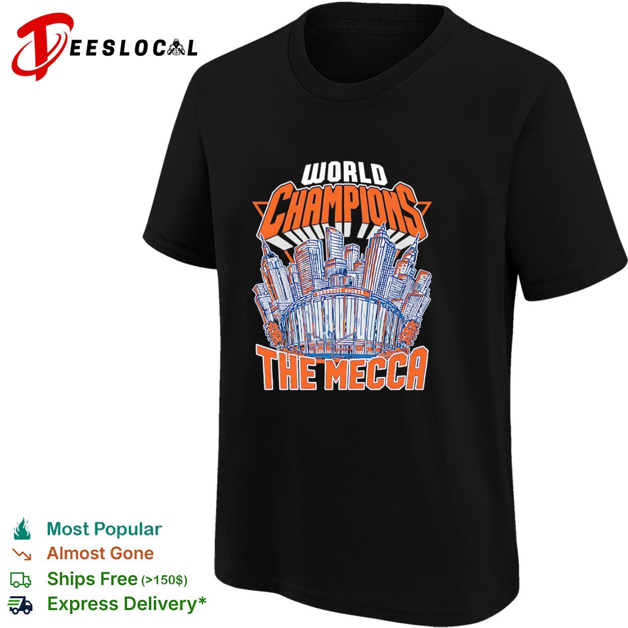 World Champions The Mecca New York Knicks Barstool Sports Madison Square Garden shirt