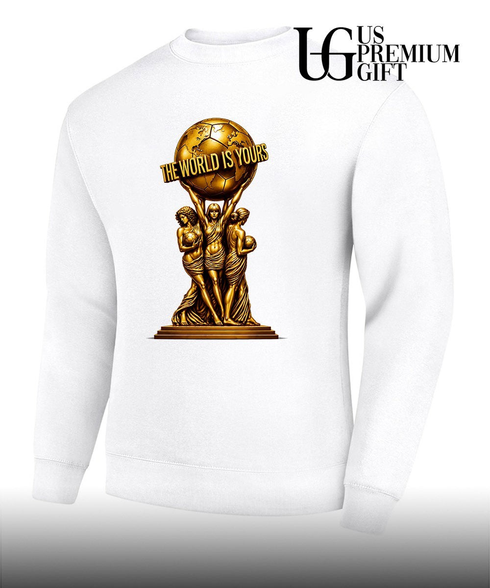 World Cup 2026 Soccer Carrying Globe Statue The World Is Yours shirt