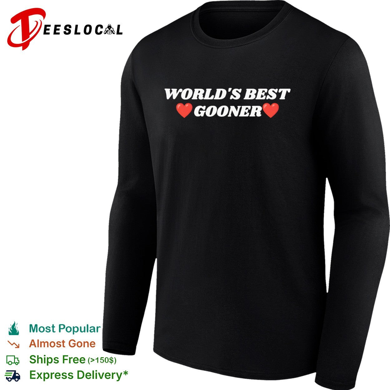 World s best gooner Arsenal Football Club shirt
