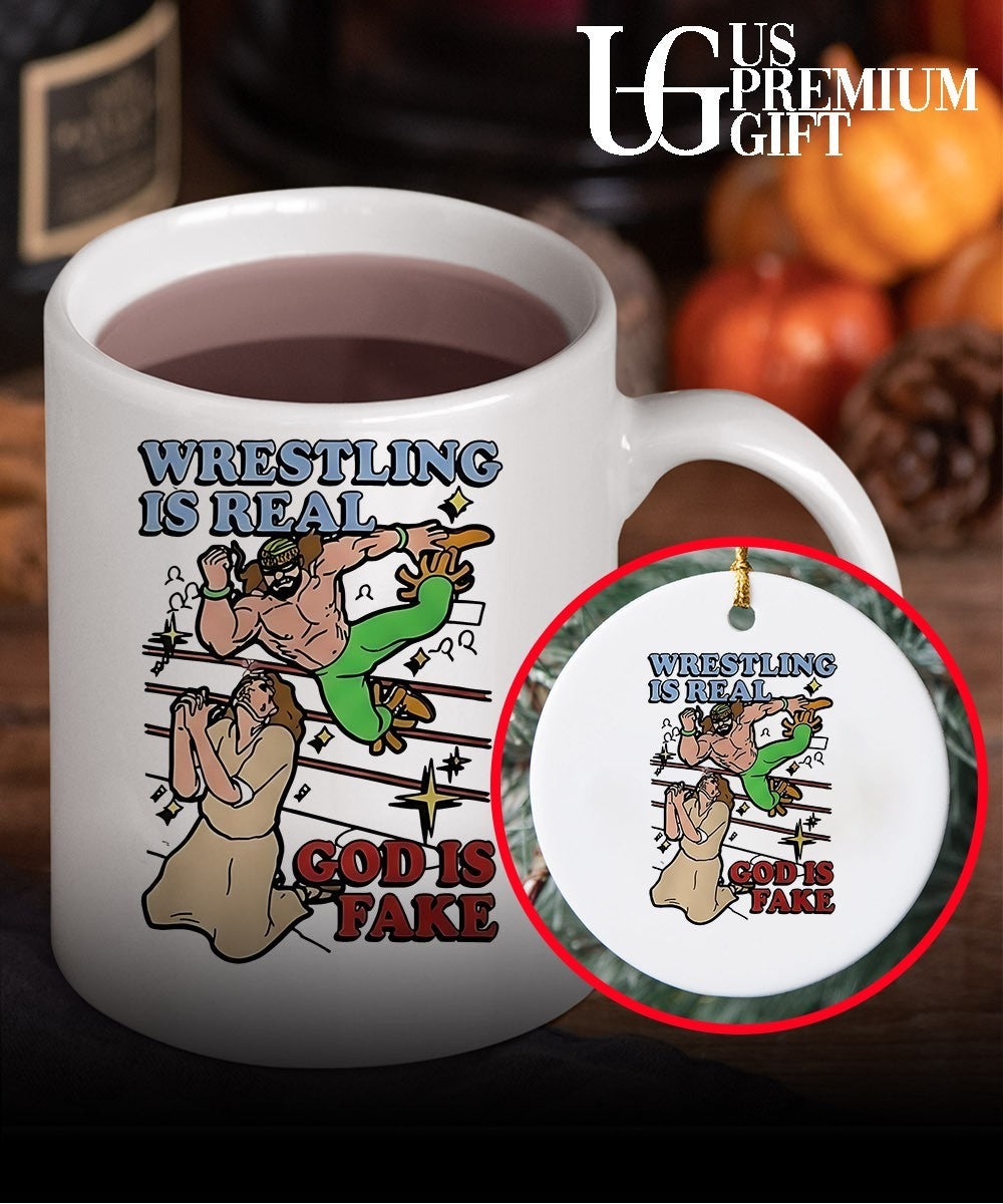 Wrestling Is Real God Is Fake shirt