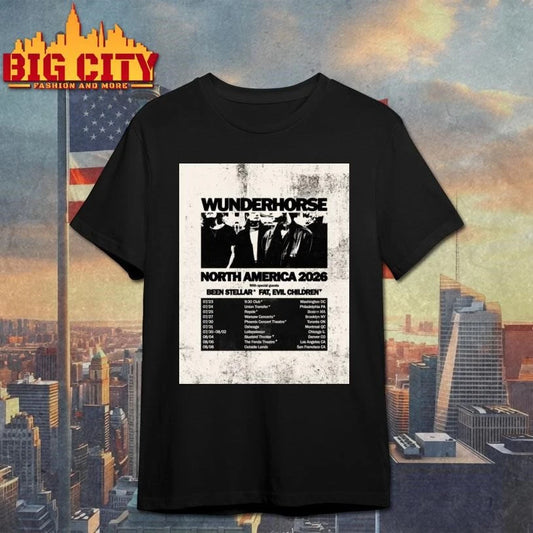 Wunderhorse North America 2026 Headline And Festival Shows Schedule Poster Shirt