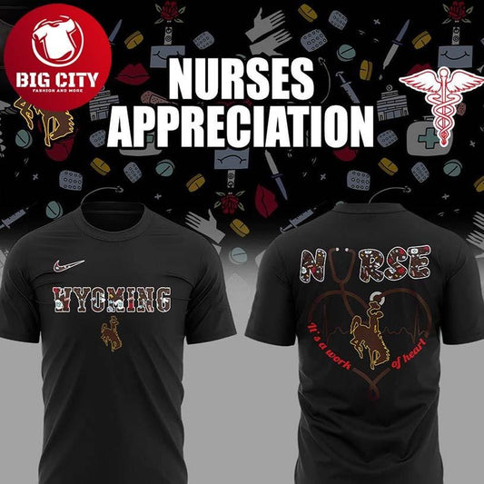 Wyoming Cowboy Nurses Appreciation 2026 Night Two Sided Shirt