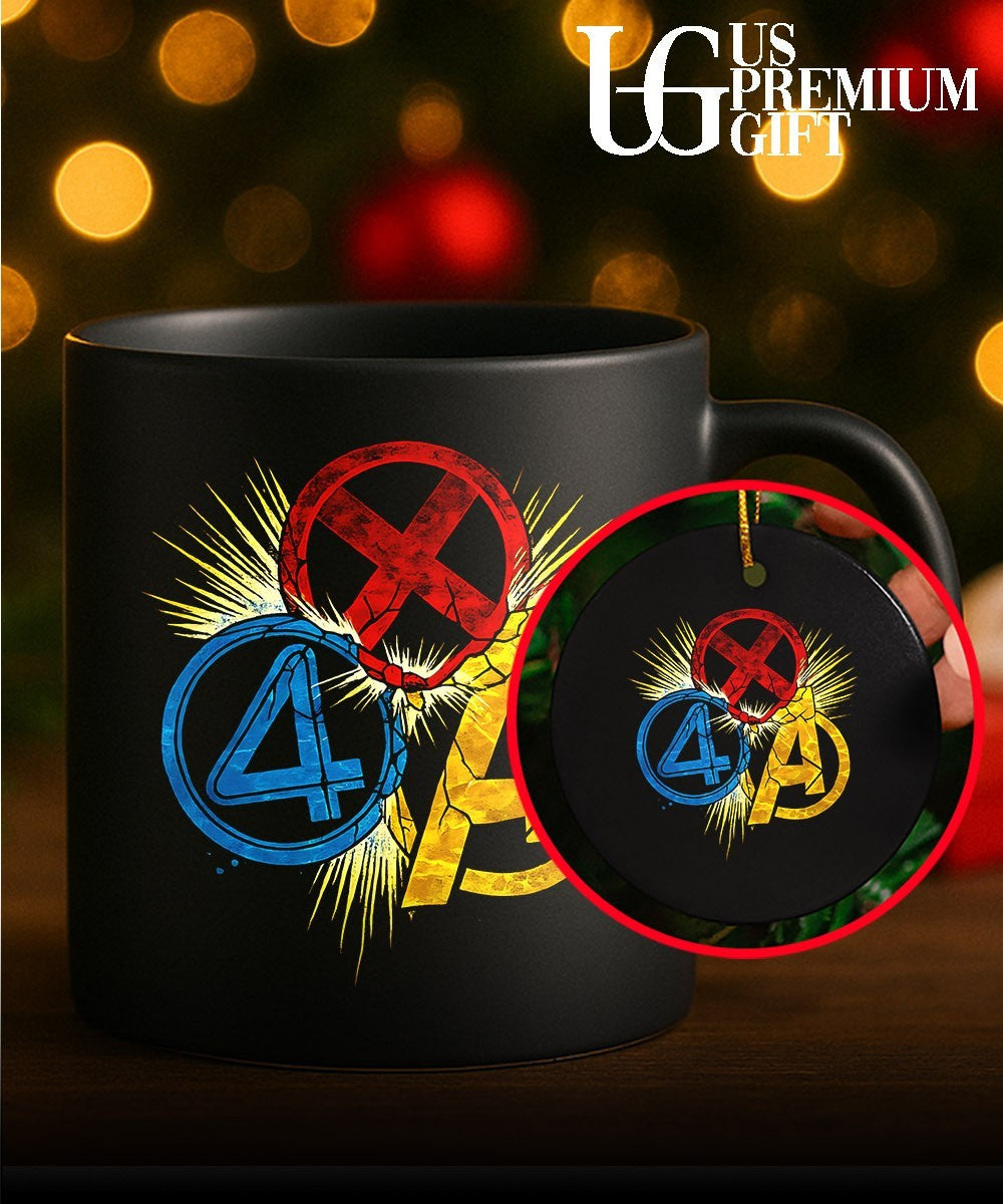 X-Men Four Avengers logo shirt