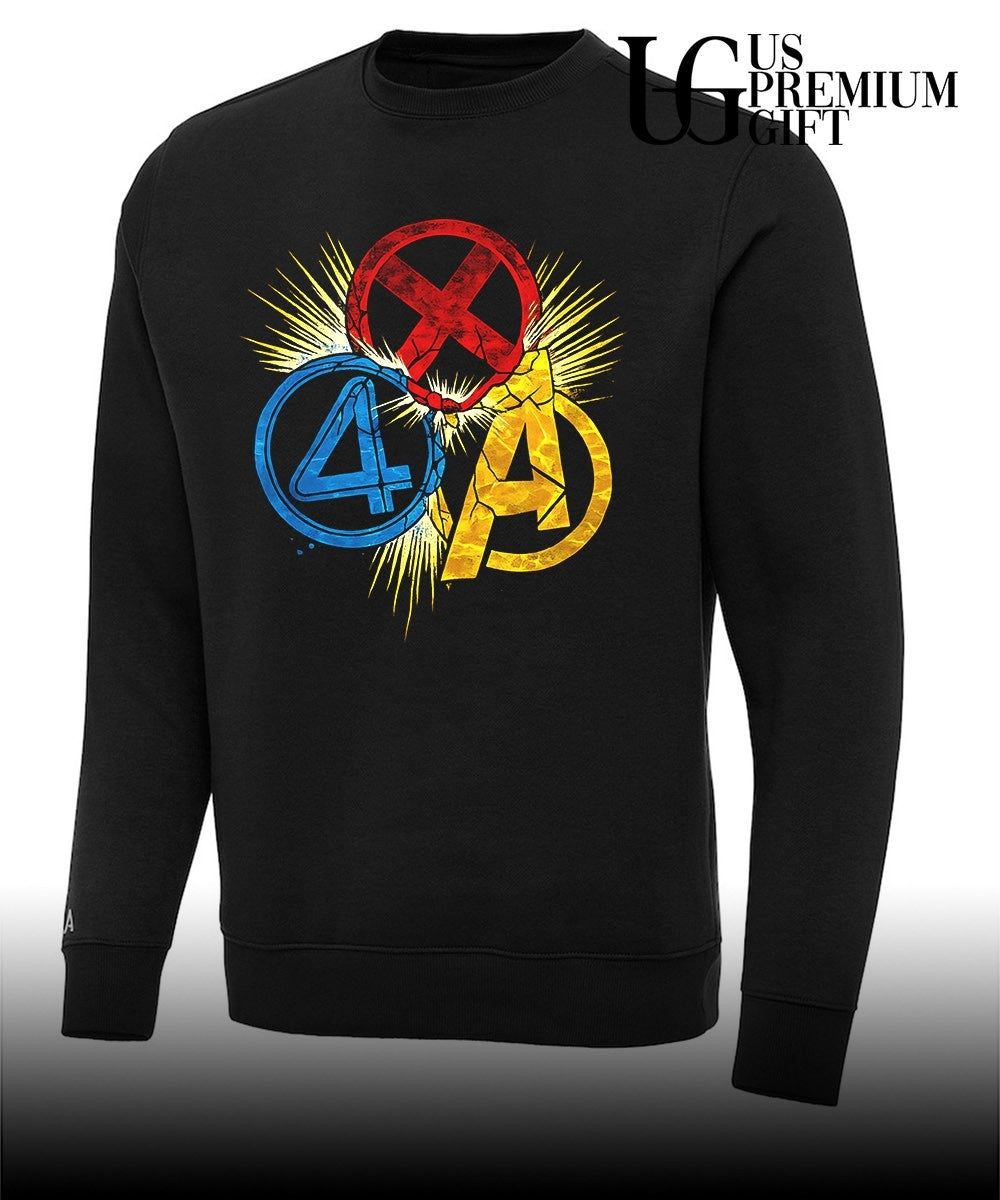 X-Men Four Avengers logo shirt