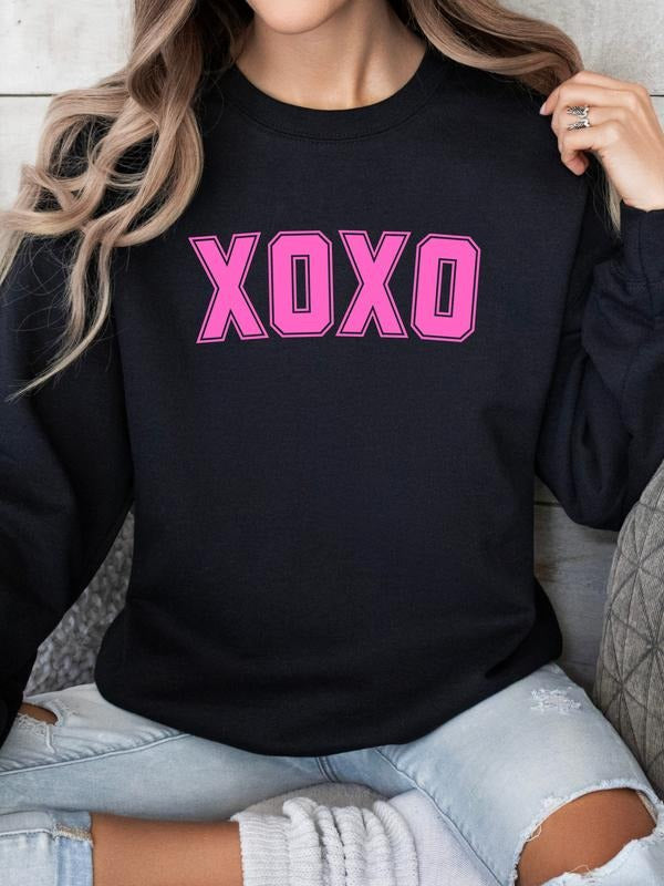 XOXO Black Sweatshirt - clothing by TeeHivey.com