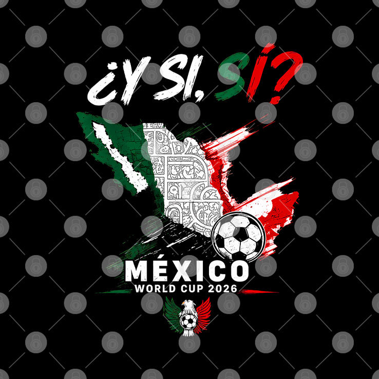 Y Si Si Mexico Map Soccer T Shirt