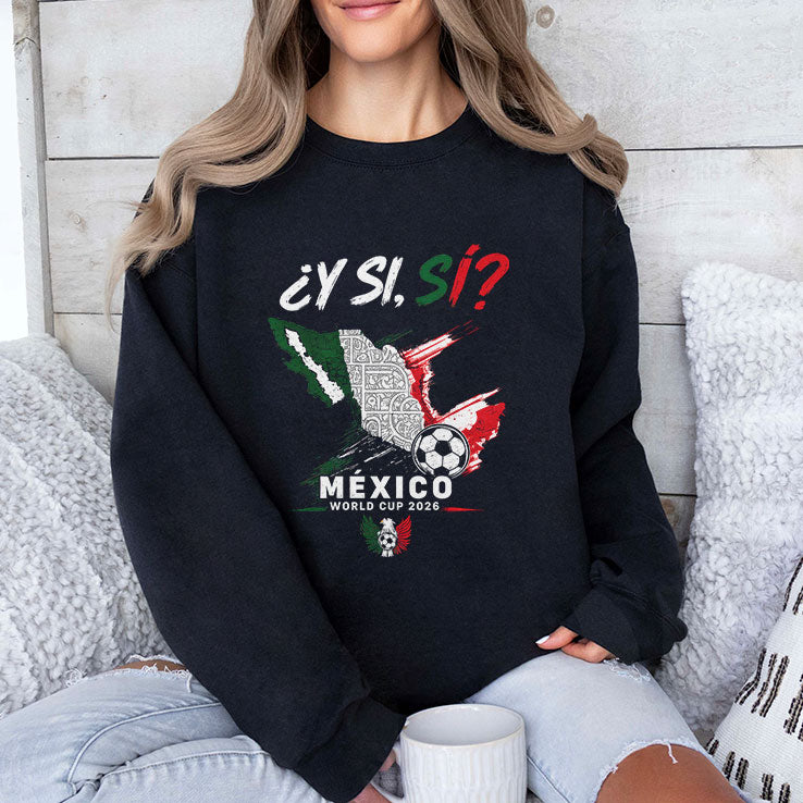 Y Si Si Mexico Map Soccer T Shirt