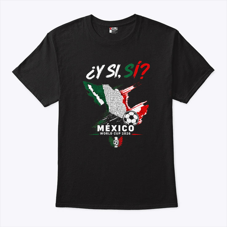 Y Si Si Mexico Map Soccer T Shirt