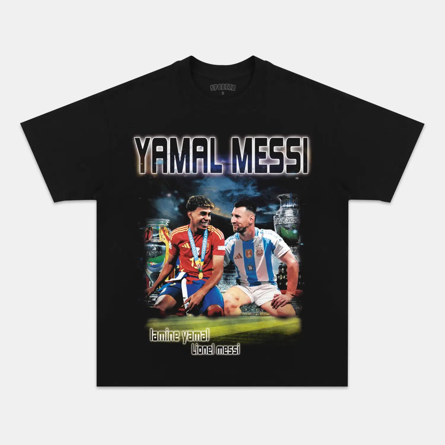 YAMAL & MESSI TEE Style001 - clothing by TeeHivey.com (Image 1)