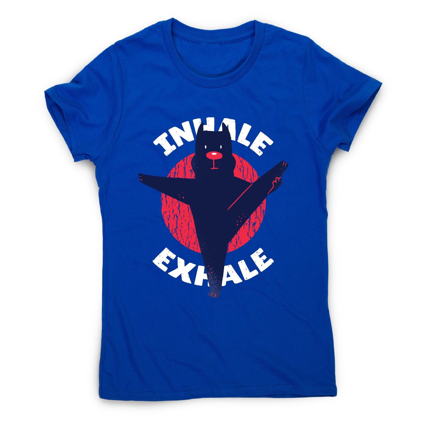 Yoga pitbull - women's funny premium t-shirt