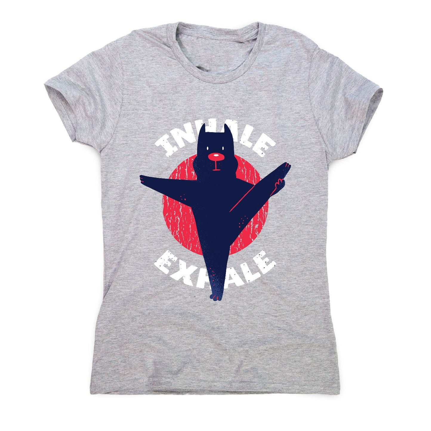 Yoga pitbull - women's funny premium t-shirt
