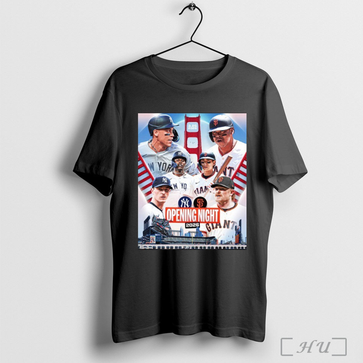 Yankees Vs Giants Opening Night 2026 T Shirt
