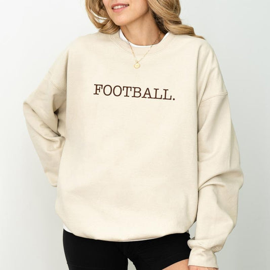 Yay Football Day Sweatshirt, Football Season Sweater, Football Apparel, Football Season Crewneck, Game Day Long Sleeve...