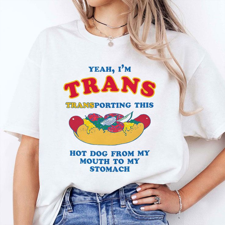 Yeah I’m Queer Queerying The Nearest Vendor If I Can Purchase A Hot Dog Shirt