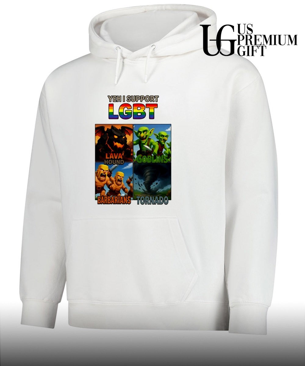 Yeh I support LGBT Barbarians Tornado Lava Hound Goblins shirt