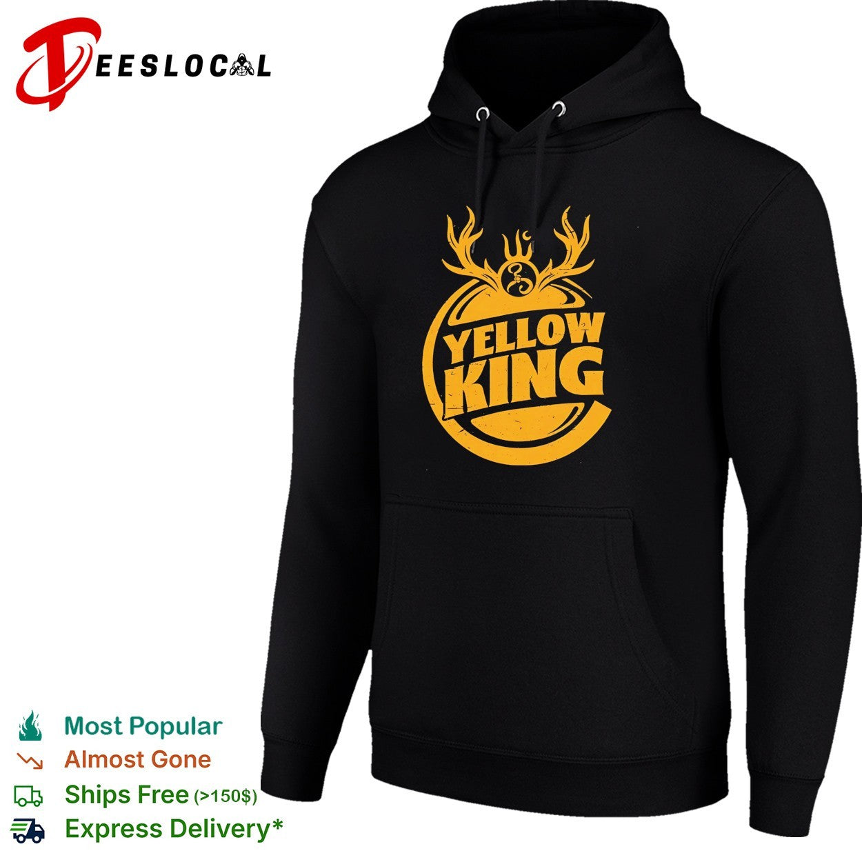 Yellow King retro logo shirt