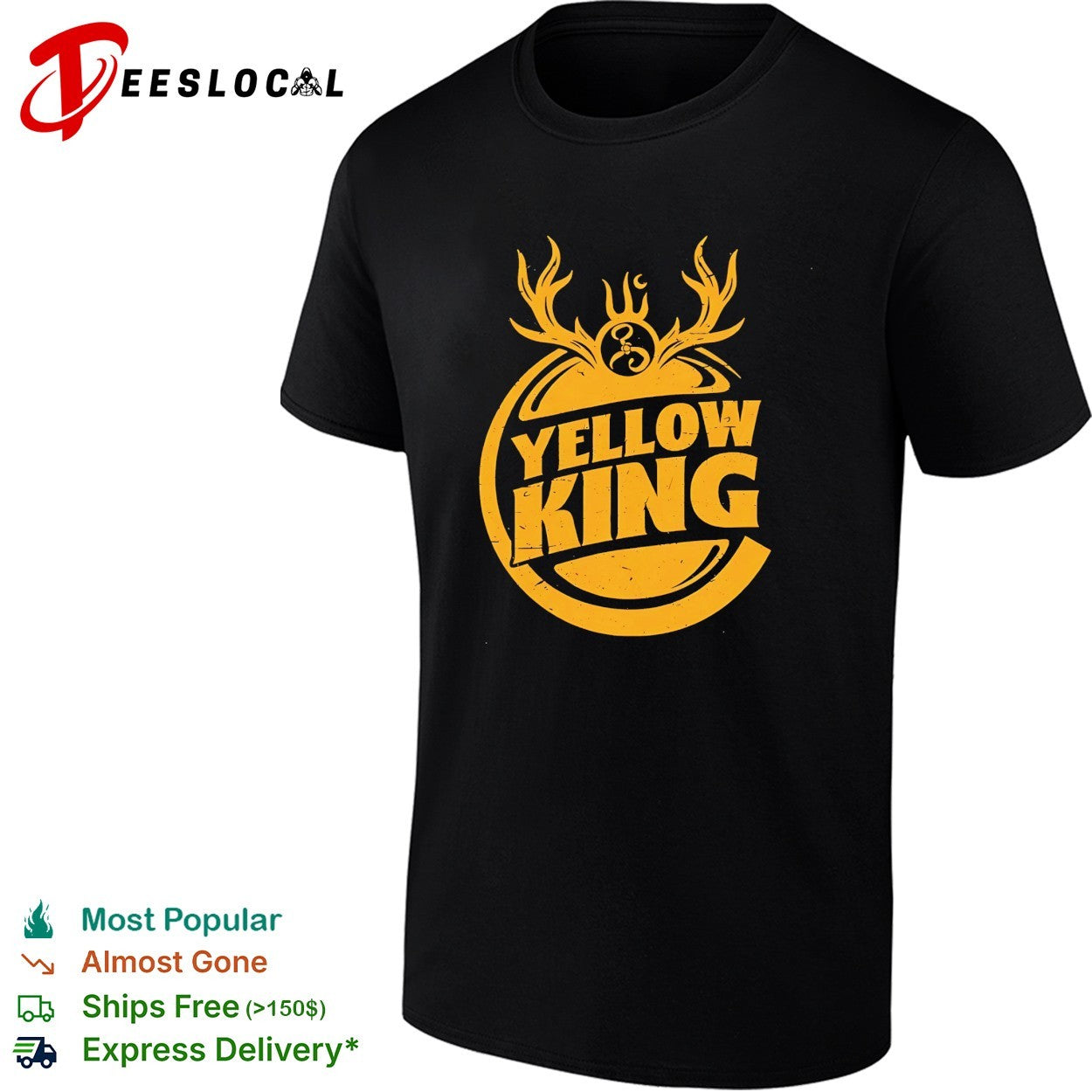 Yellow King retro logo shirt