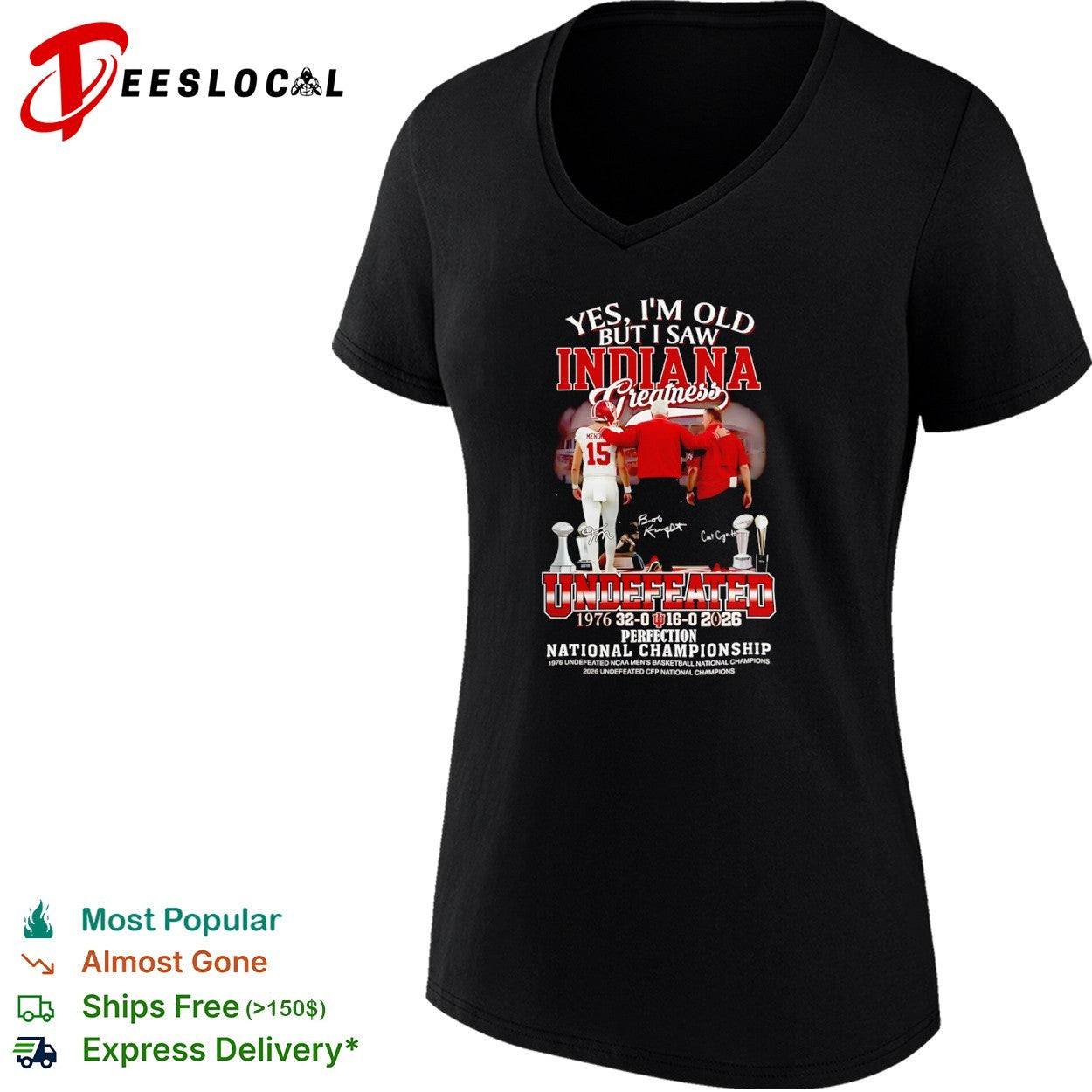 Yes I’m Old But I Saw Indiana Hoosiers Greatness 1976 2026 Kurtis Rourke Bob Cignetti shirt