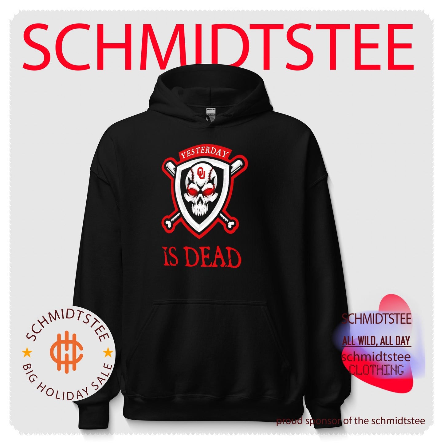 Yesterday Is Dead Oklahoma Sooners Baseball Skull shirt