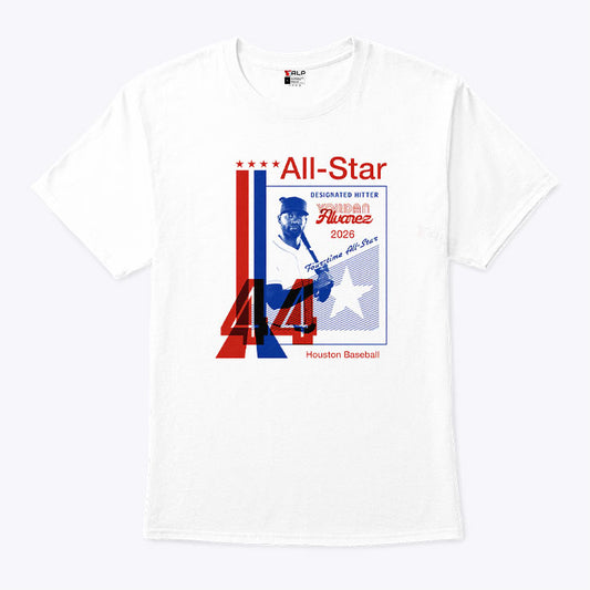 Yordan Alvarez Houston Astros 44 Baseball First Time All Star 2026 Shirt
