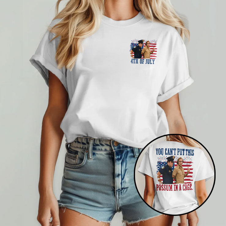 You Can’t Put This Possum In A Cage Funny George Jones 4th of July T Shirt