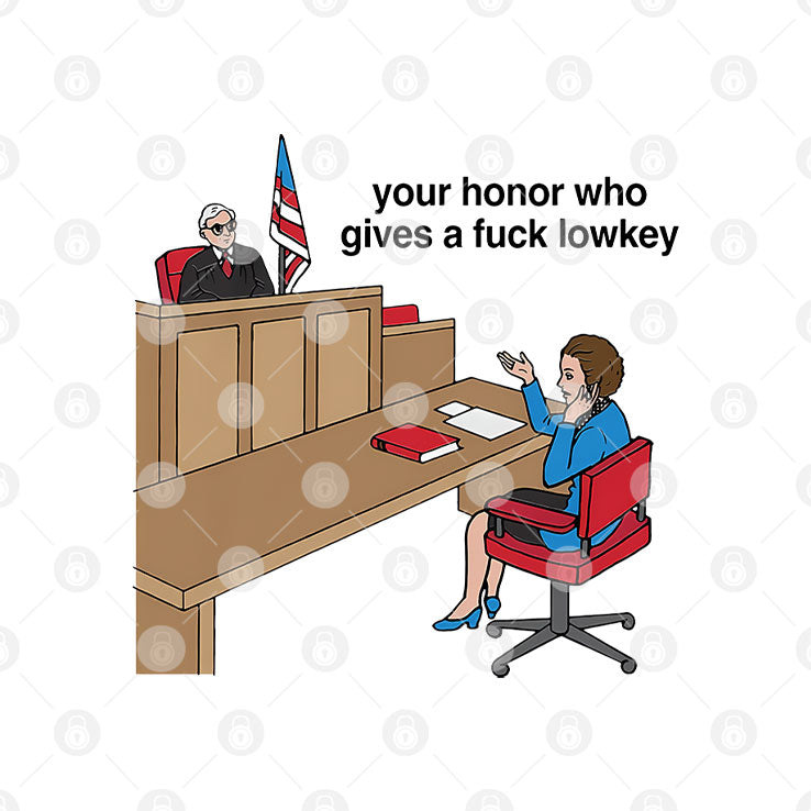 Your Honor Who Gives A Fuck Lowkey T Shirt