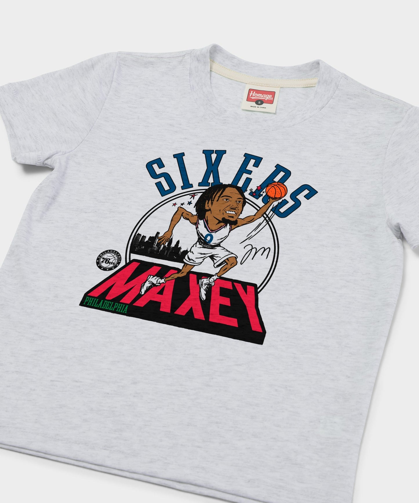 Youth 76ers Tyrese Maxey Signature City Edition 2024