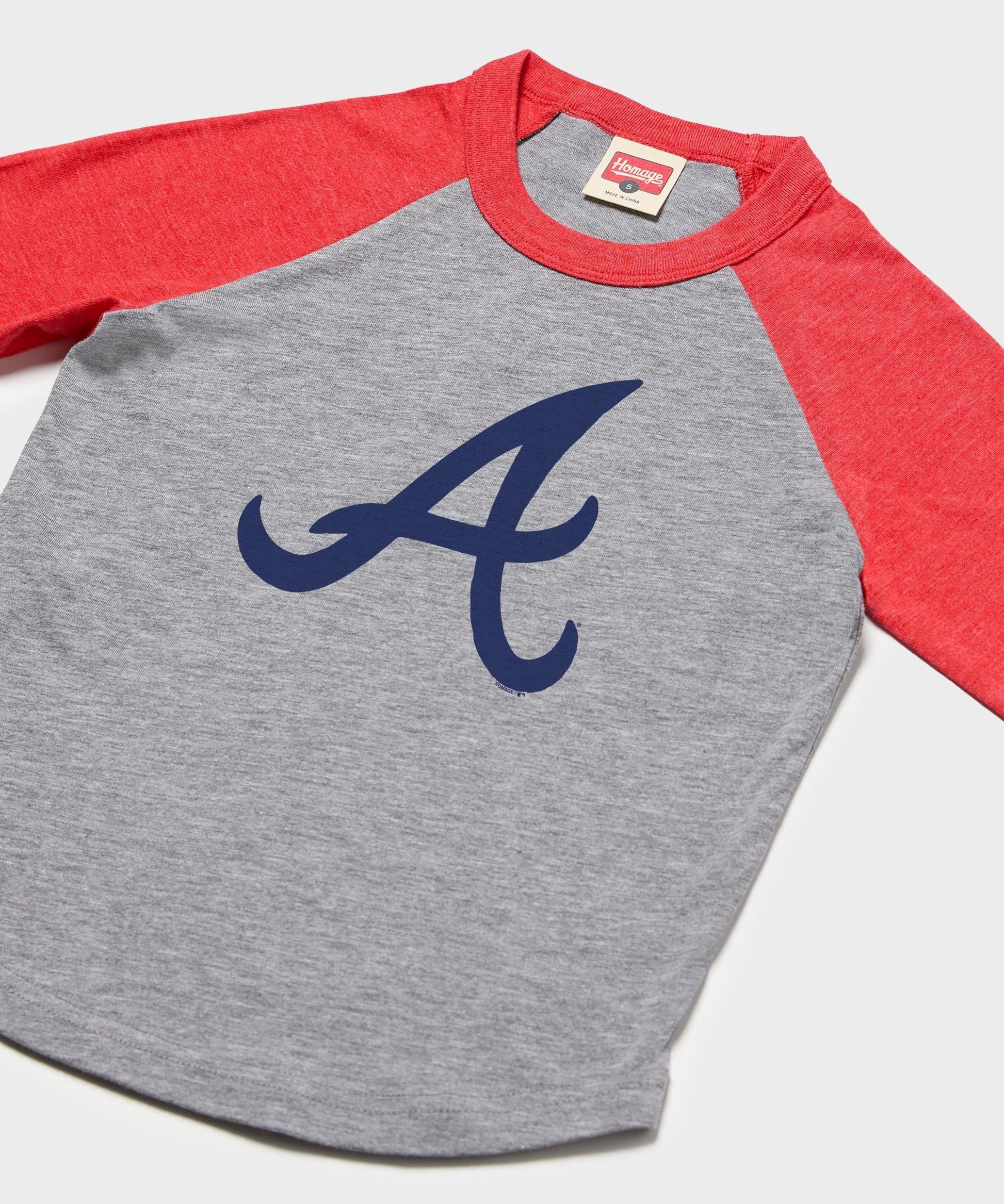 Youth Atlanta Braves Cap Logo '81 Raglan