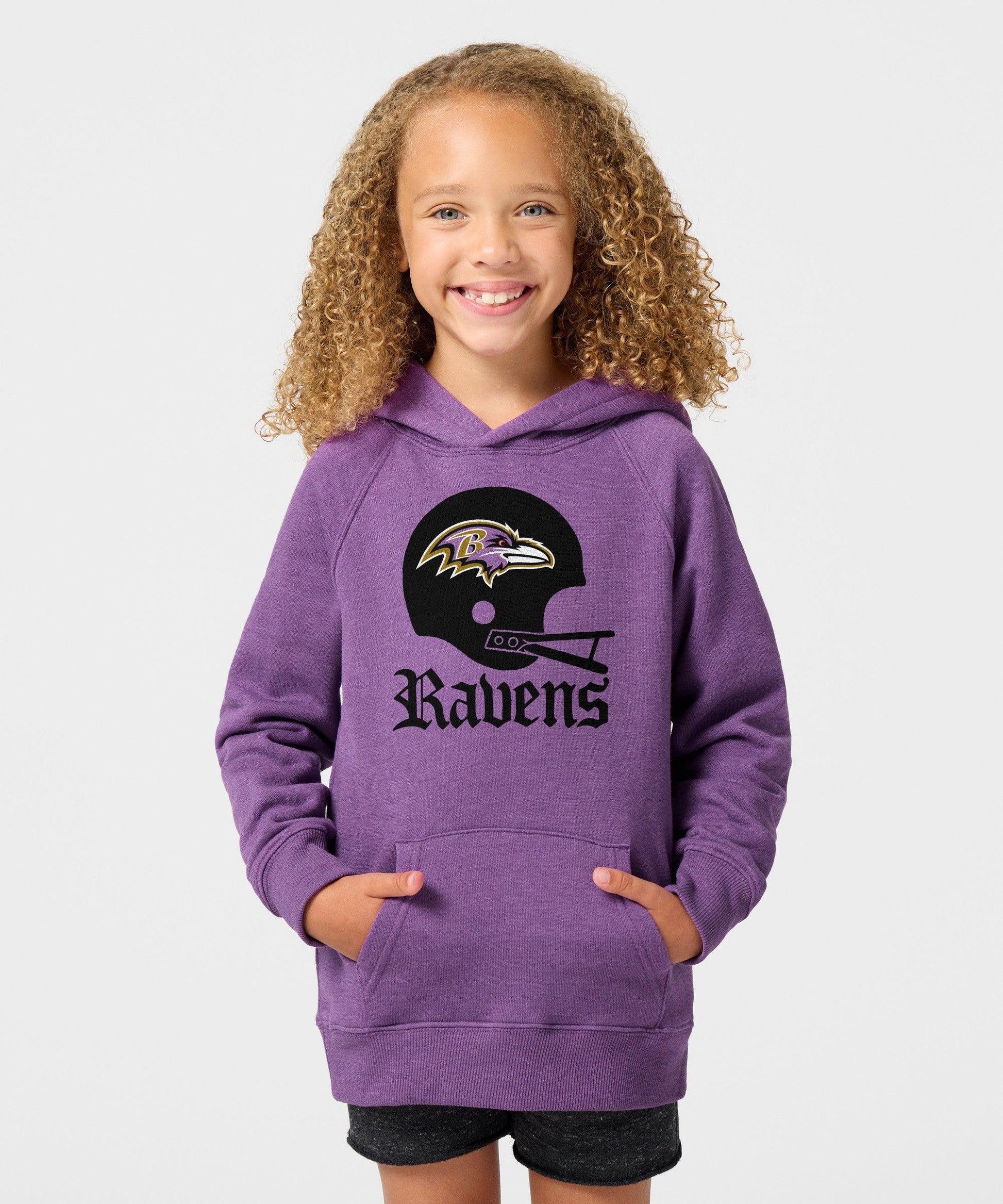 Youth Baltimore Ravens Big Helmet Hoodie