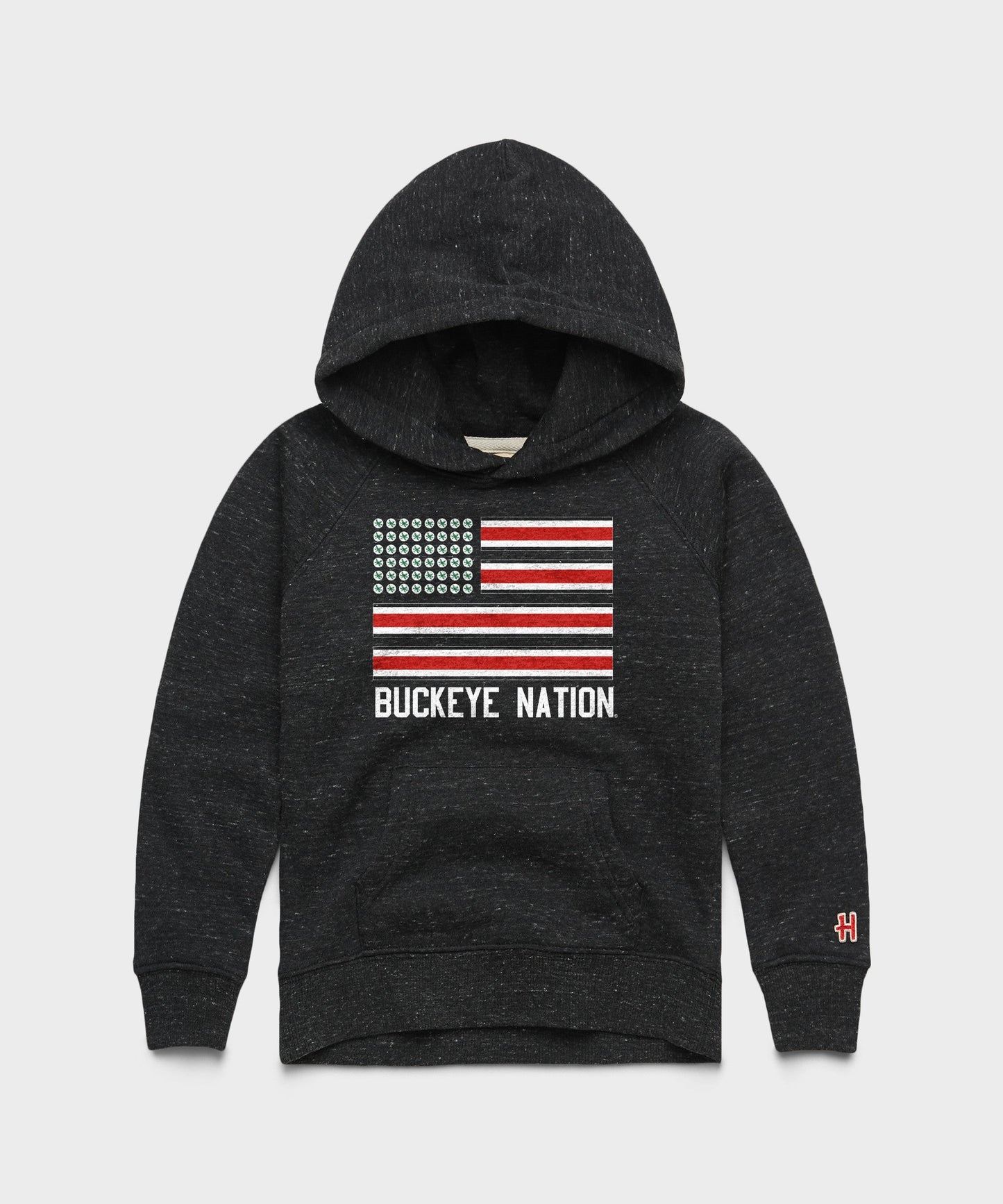 Youth Buckeye Nation Flag Hoodie