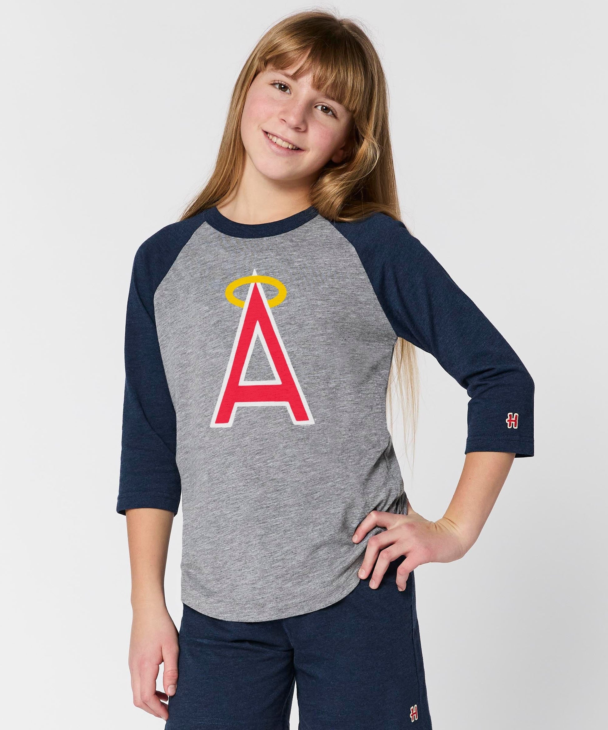 Youth California Angels Cap Logo '72 Raglan