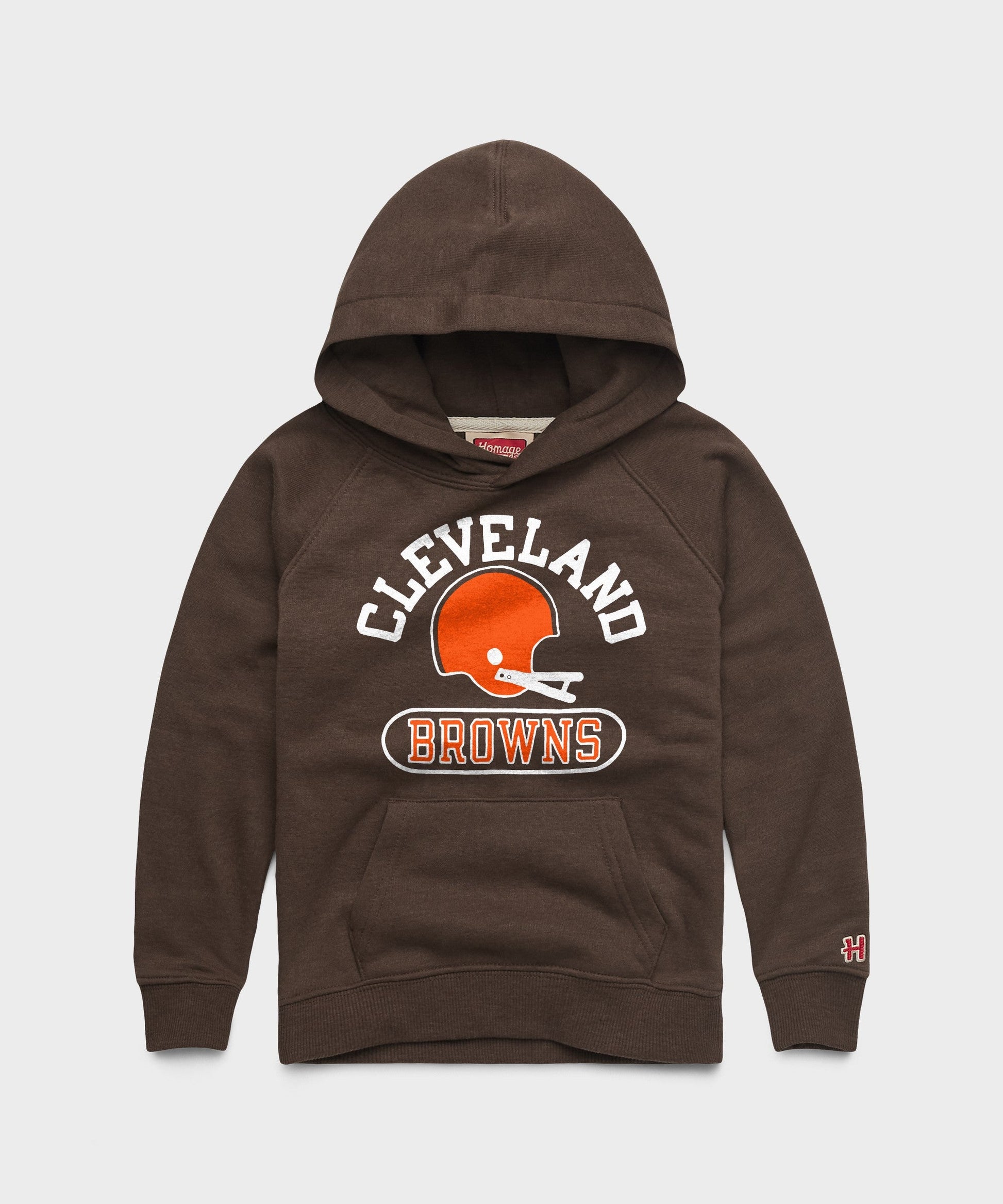 Youth Cleveland Browns Throwback Helmet Hoodie