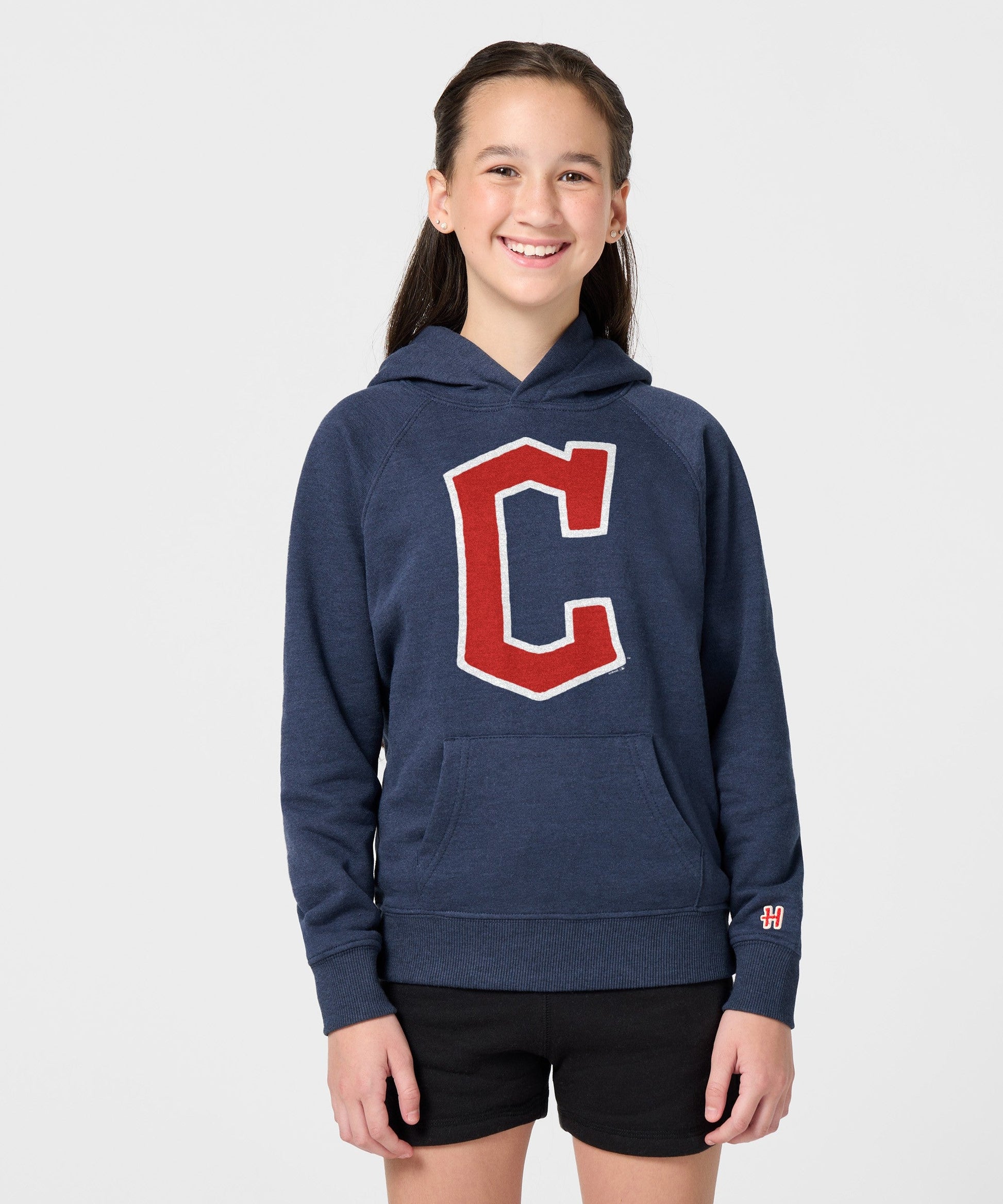 Youth Cleveland Guardians Cap Logo '22 Hoodie